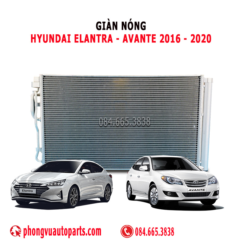 Giàn Nóng (Dàn Nóng) Hyundai Elantra và Hyundai Avante 2016, 2017, 2018, 2019, 2020 – Mã Phụ Tùng: 97606-F2000