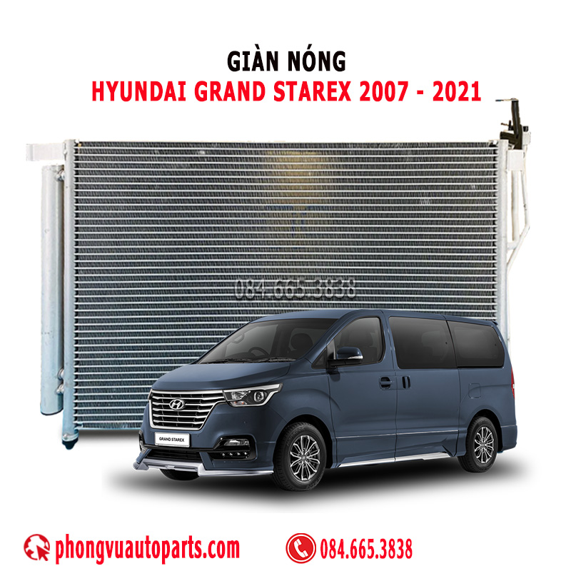 Giàn Nóng (Dàn Nóng) Hyundai Starex 2007, 2008, 2009, 2010, 2011, 2012, 2013, 2014, 2015, 2016, 2017, 2018, 2019, 2020, 2021 – Mã Phụ Tùng: 97606-4H000