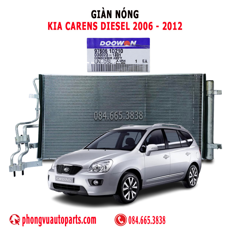 Giàn Nóng (Dàn Nóng) Kia Carens Diesel 2006, 2007, 2008, 2009, 2010, 2011, 2012 - Mã Phụ Tùng: 97606-1D210