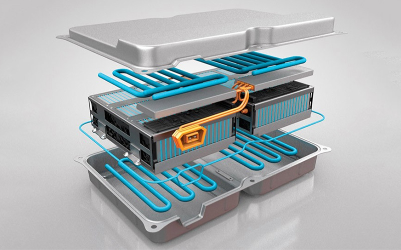 Hệ thống làm mát  Pin xe điện bằng chất lỏng gián tiếp (Indirect Liquid Cooling)