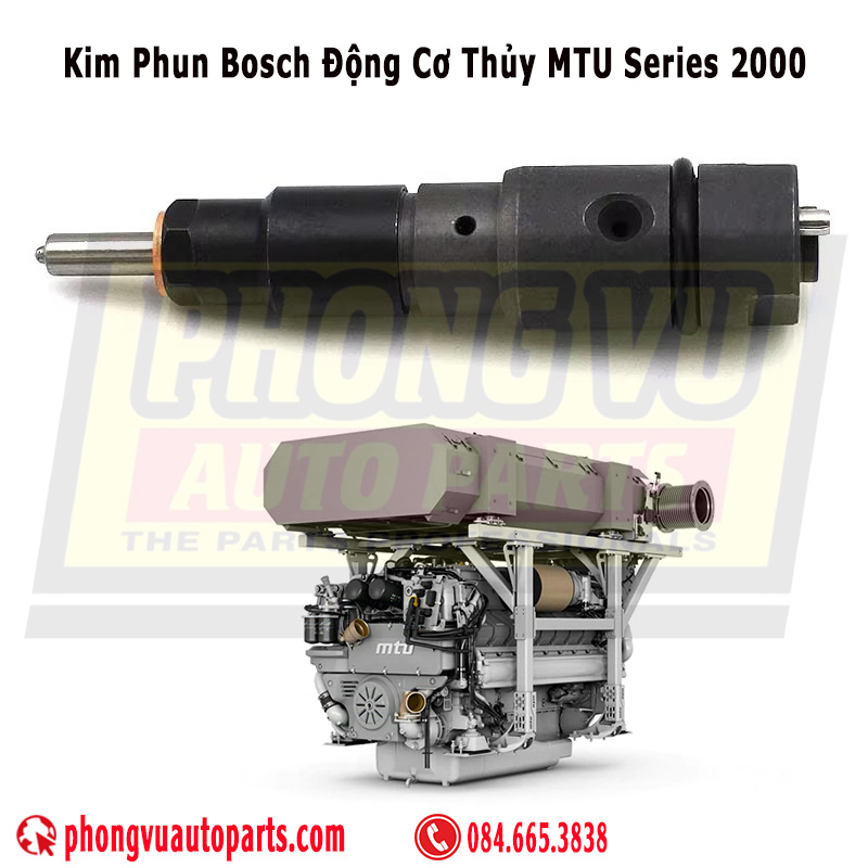 Cụm Kim Phun Bosch Động Cơ Thủy MTU Series 2000 - P/N 0432191427 - OEM 0010104851