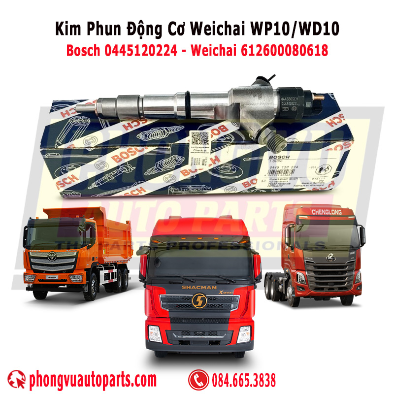 Kim Phun Nhiên Liệu Bosch 0445120224 & Weichai 612600080618