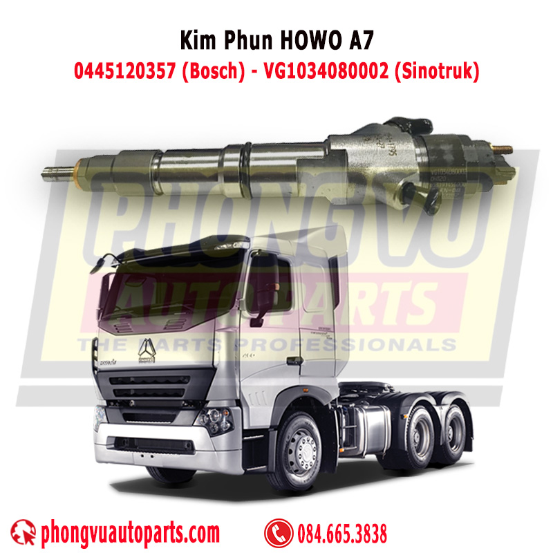 Kim Phun Điện Tử Howo 380HP VG1034080002 (Bosch 0445120357)