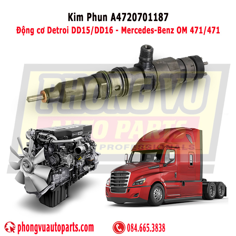 Kim Phun Detroit DD15 Mercedes OM471 - A4720701187 Bosch 0445120302