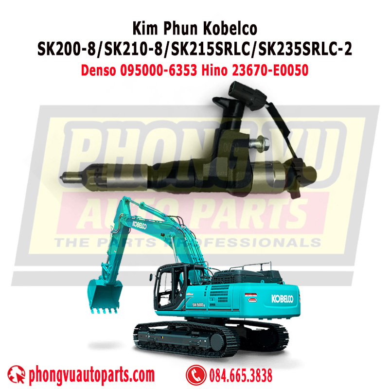 Kim Phun Kobelco SK200-8, SK210-8, SK215SRLC, SK235SRLC-2 – Denso 095000-6353 Hino 23670-E0050