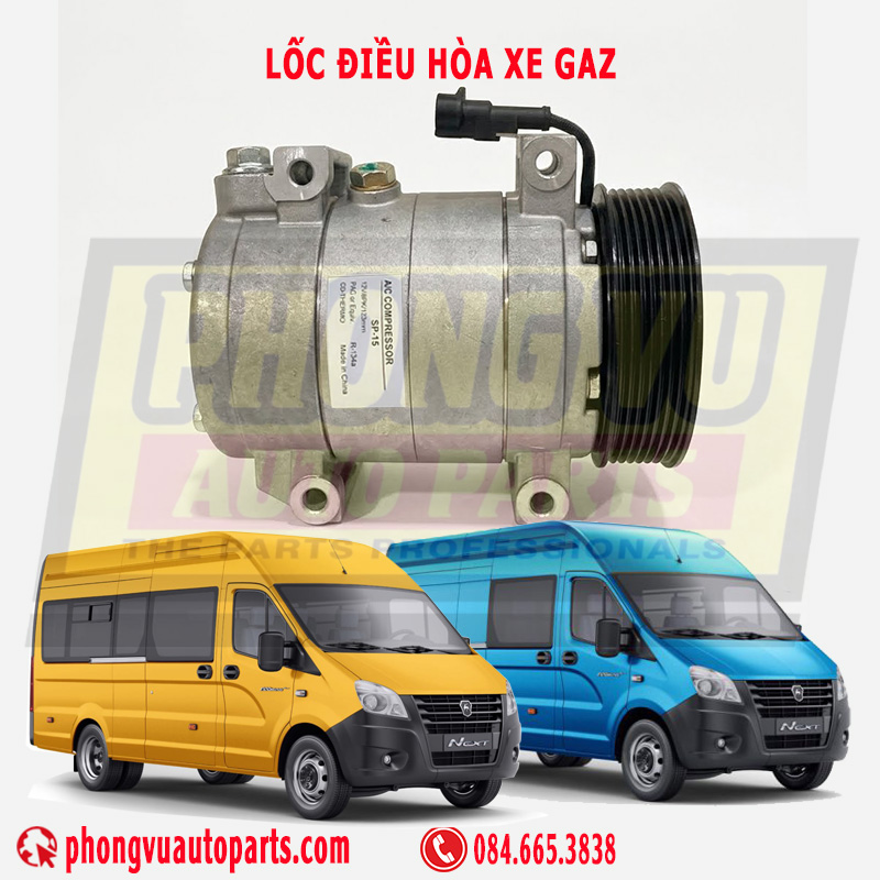 Lốc Điều Hòa Xe Gaz - SP15