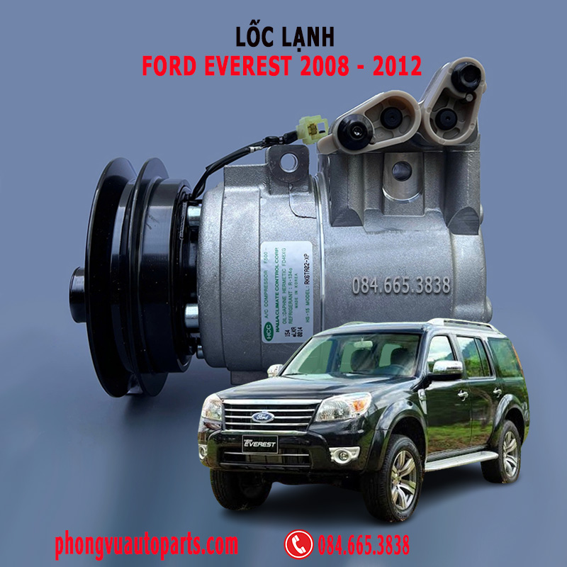 Lốc Lạnh (Lốc Điều Hòa) Ford Everest 2008, 2009, 2010, 2011, 2012 - Mã Phụ Tùng: UB2C-61450
