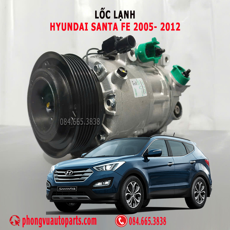 Lốc Lạnh (Lốc Điều Hòa) Hyundai SantaFe 2005, 2006, 2007, 2007, 2008, 2009, 2010, 2011, 2012 - Mã Phụ Tùng: 97701-2B101