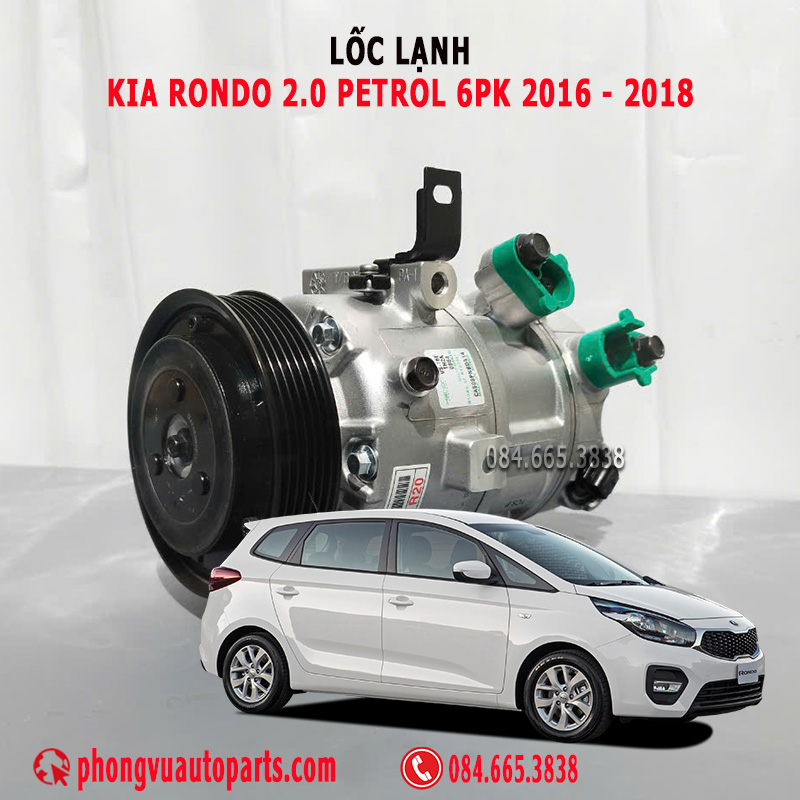 Lốc Lạnh (Lốc Điều Hòa) Kia Rondo 2.0 Petrol 6PK 2016, 2017, 2018 -Mã Phụ Tùng: 97701-A4200