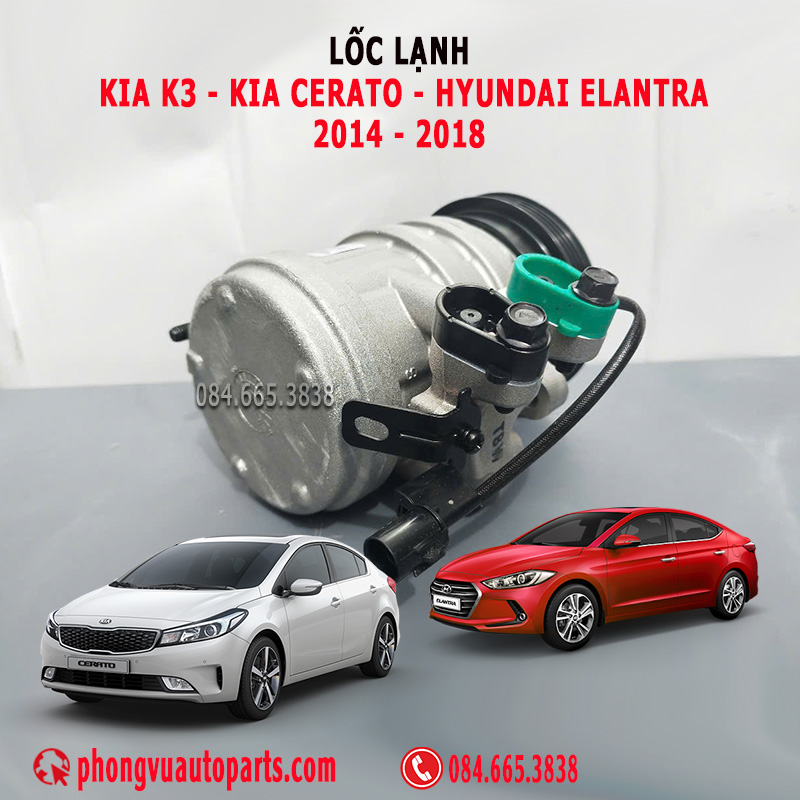 Lốc Lạnh (Lốc Điều Hòa) Kia K3, Kia Cerato và Hyundai Elantra 2014, 2015, 2016, 2017, 2018 - Mã Phụ Tùng: 97701-A5502