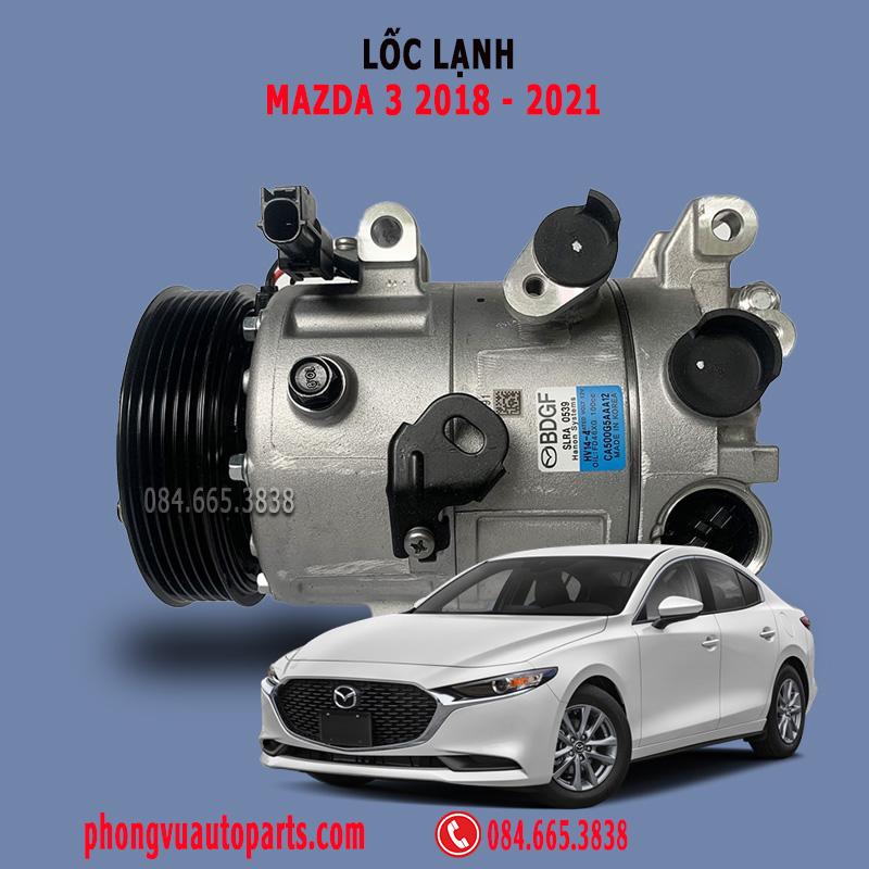 Lốc Lạnh (Lốc Điều Hòa) Mazda 3 2018, 2019, 2020,  2021 - Mã Phụ Tùng: BDGF-61450