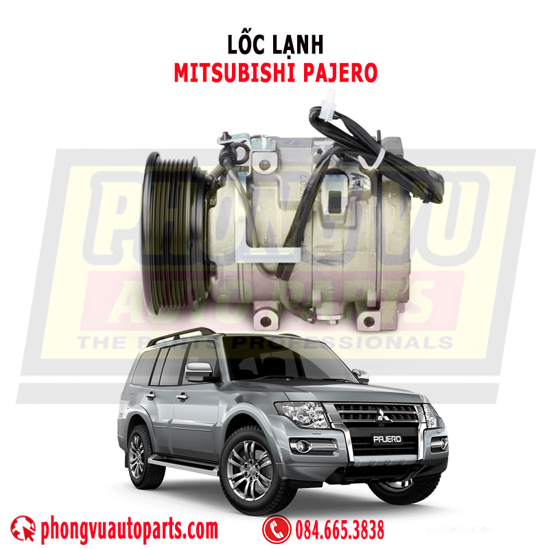 Lốc Lạnh Điều Hòa Mitsubishi Pajero V65, V68, V73, V75, V76, V77, V78, V93, V97, V98 Mã Phụ Tùng 447280-0070, MR500877, MR500958, MR528289
