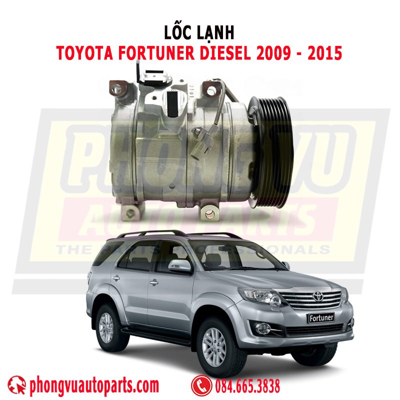 Lốc Điều Hòa Toyota Fortuner Máy Dầu 2009-2015 (7PK) Mã 88320-0K090