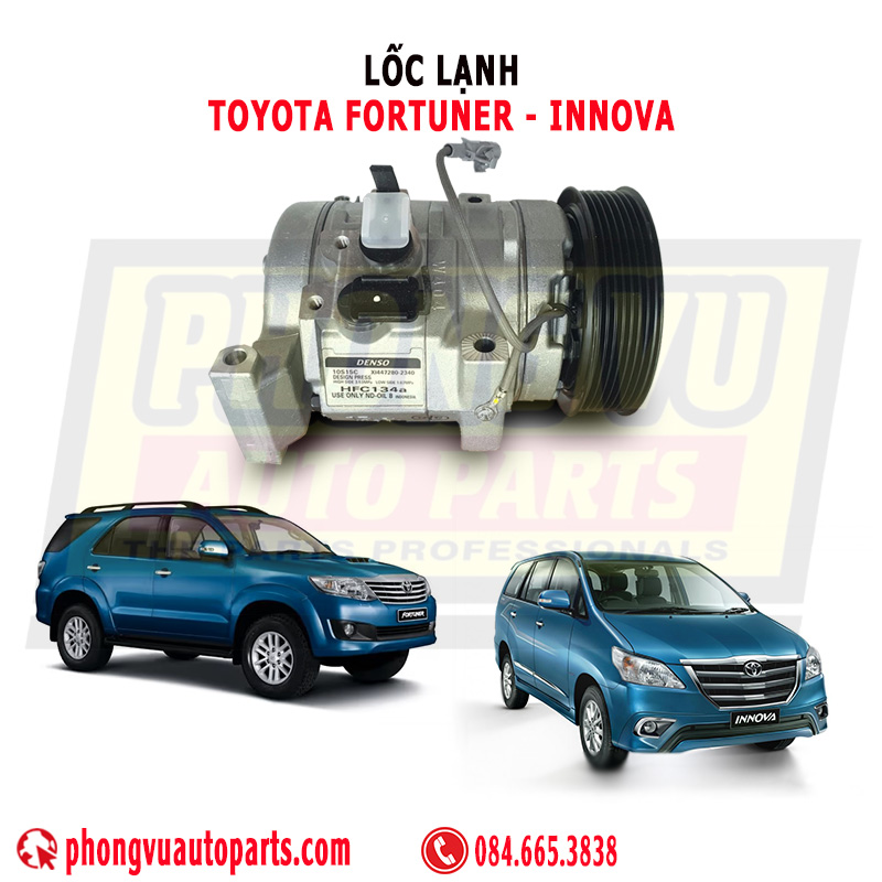 Lốc Lạnh Toyota Innova Fortuner 2004-2016 (7PK) Mã 88320-0K110