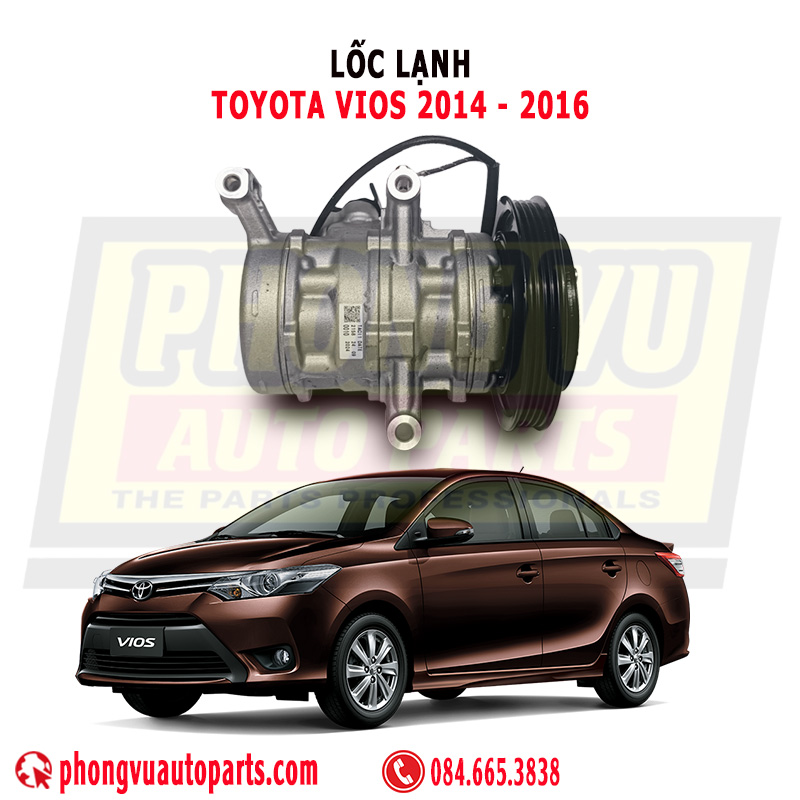 Lốc Lạnh Toyota Vios 2014-2016 (4PK) Mã 88320-0D060