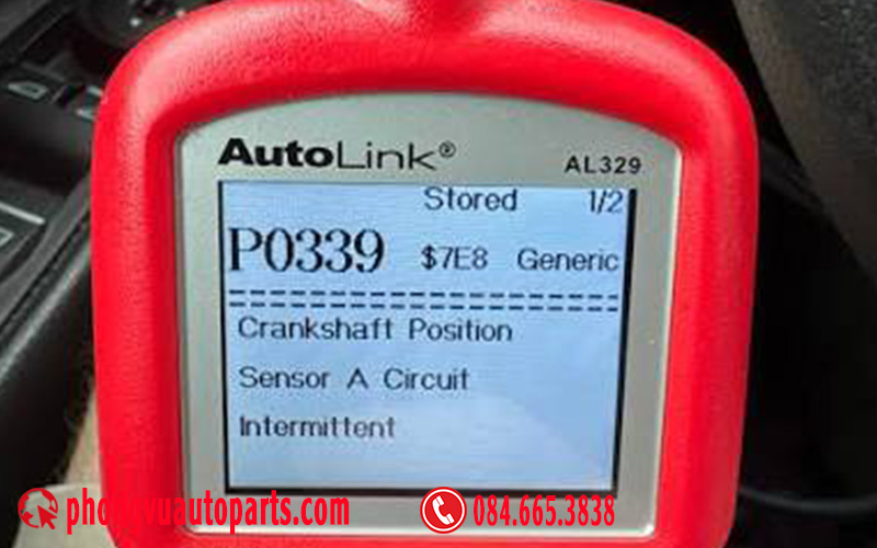 Mã lỗi P0339 - Crankshaft Position Sensor A Circuit Intermittent: