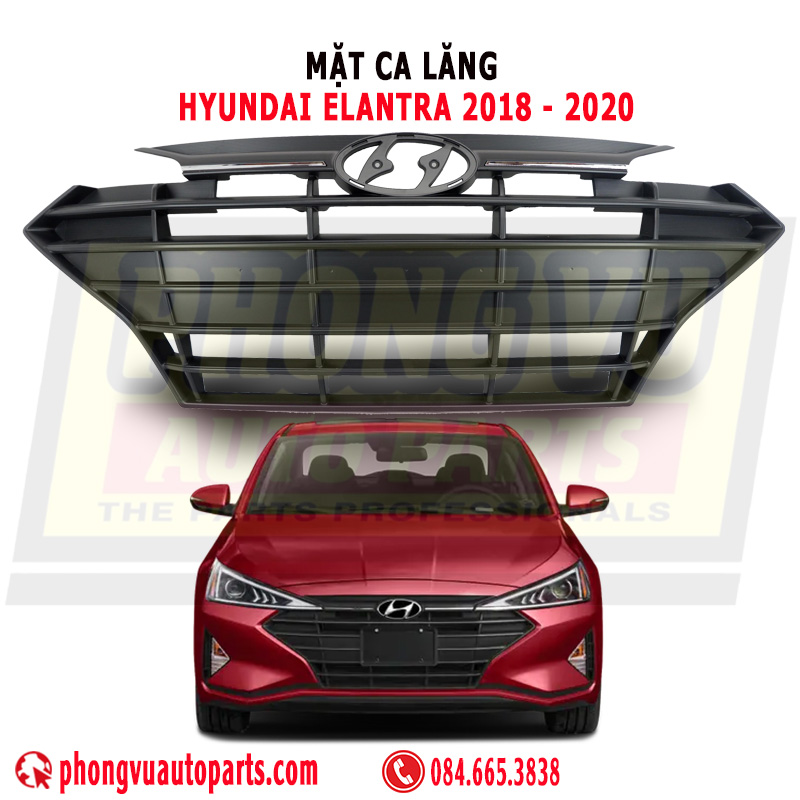Mặt Ca Lăng (Lưới Tản Nhiệt) Hyundai Elantra 2018-2020 - Mã Phụ Tùng 86350F2BB0, 86350F2AA0
