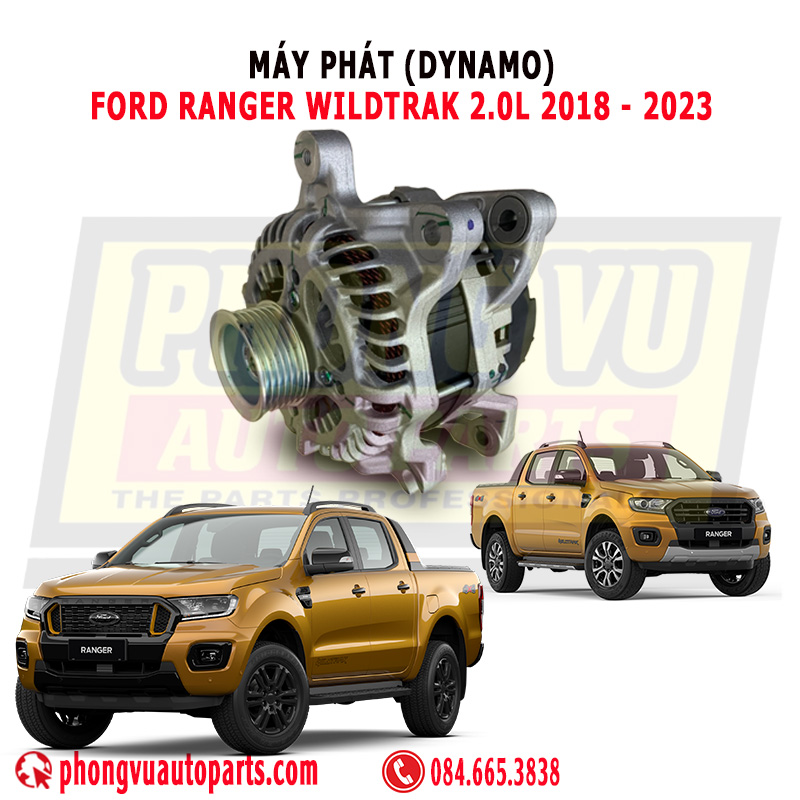 Máy Phát (Dynamo) Ford Ranger Wildtrak 2.0L 2018-2023, B3T-10300-AB, JB3T10300AB, JB3Z10346B