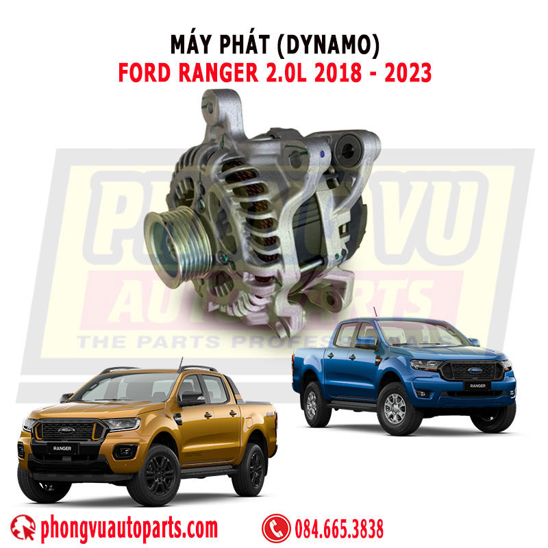 Máy Phát (Dynamo) Ford Ranger 2.0L 2018-2023, B3T-10300-AB, JB3T10300AB, và JB3Z10346B