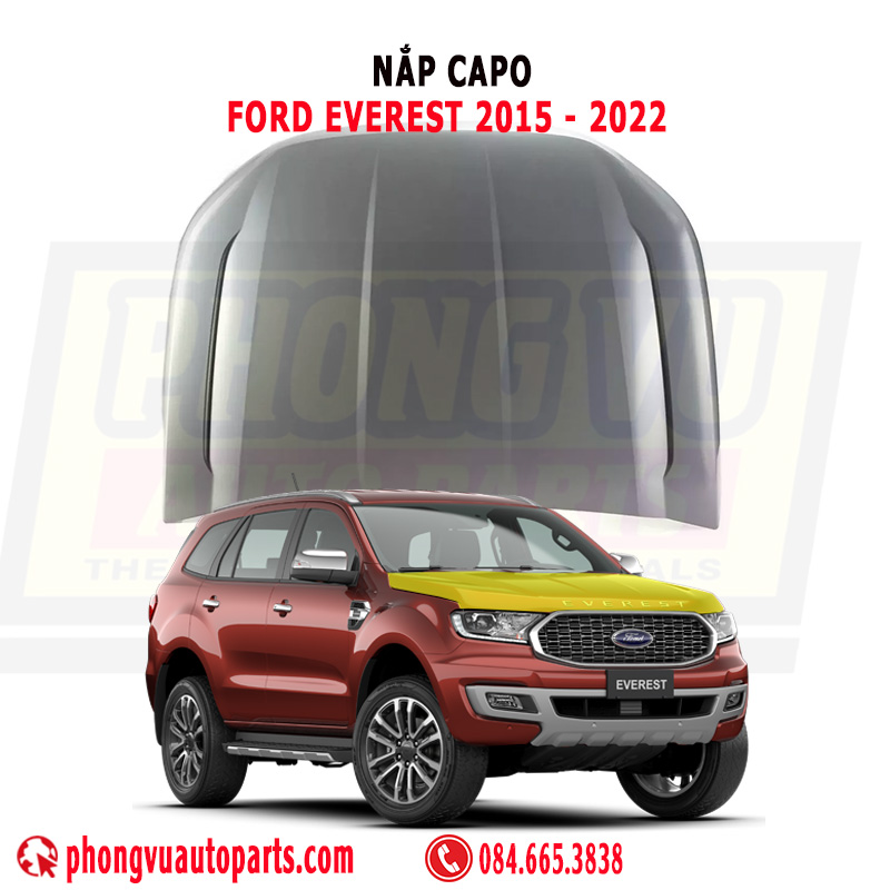 Nắp Capo Ford Everest (2015-2022) - Mã JB3Z-16612-B, JB3B-16610-AC, EB3B-16610-AG,JB3Z16612B, JB3B16610AC, EB3B16610AG