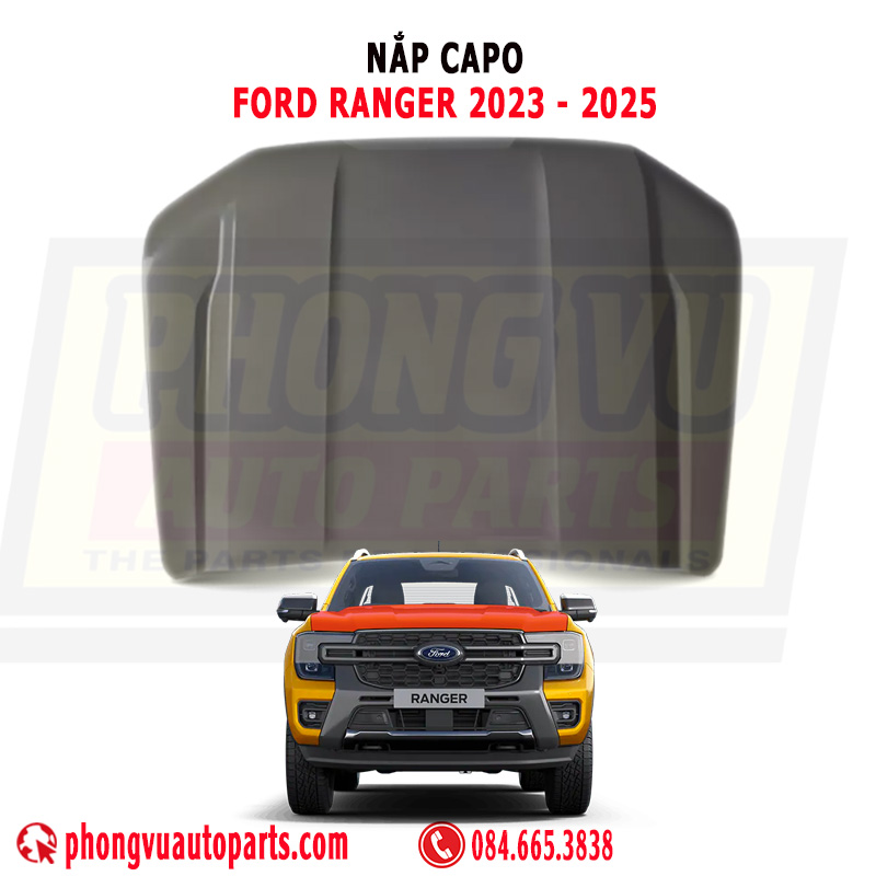 Nắp Capo Ford Ranger (2023-2025) - Mã N1WZ-16612-N, N1WZ16612N, N1WZ16612F, N1WZ16612J