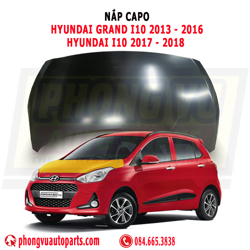Nắp Capo Hyundai i10 Grand (2013-2016) và Hyundai i10 (2017-2018) - Mã 66400B4000