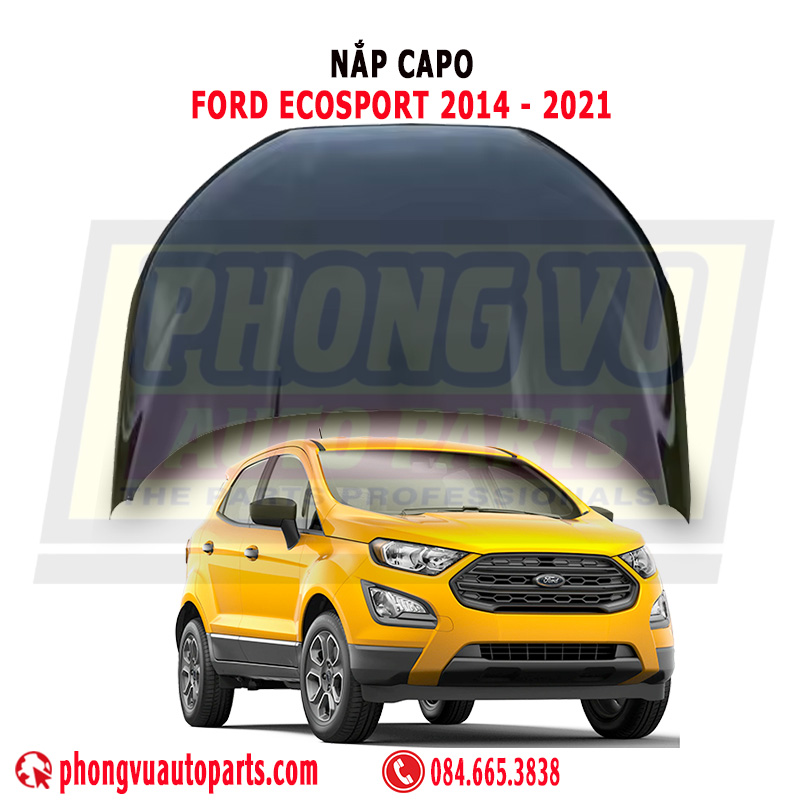 Nắp Capo Ford EcoSport 2014-2021 - Mã Phụ Tùng PCN15N16612CA, GN15N16612AC, GN1Z-16612B