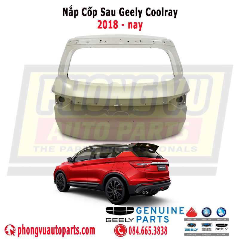 Nắp Cốp Sau Geely Coolray (2018 - 2026): Chi Tiết Mã Phụ Tùng 5062031900C15 Chính Hãng