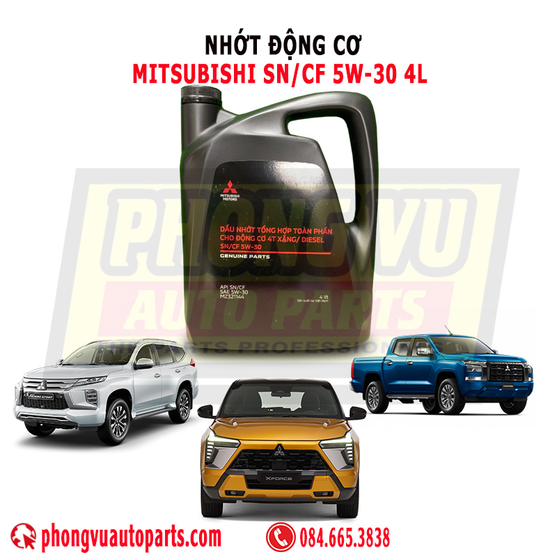 Nhớt Động Cơ Mitsubishi SN/CF 5W-30 4L (Mã Sản Phẩm: MZ321144)