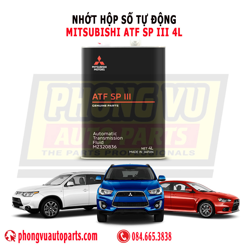 Nhớt Hộp Số Tự Động Mitsubishi ATF SP III 4L - Mã Phụ Tùng MZ320836