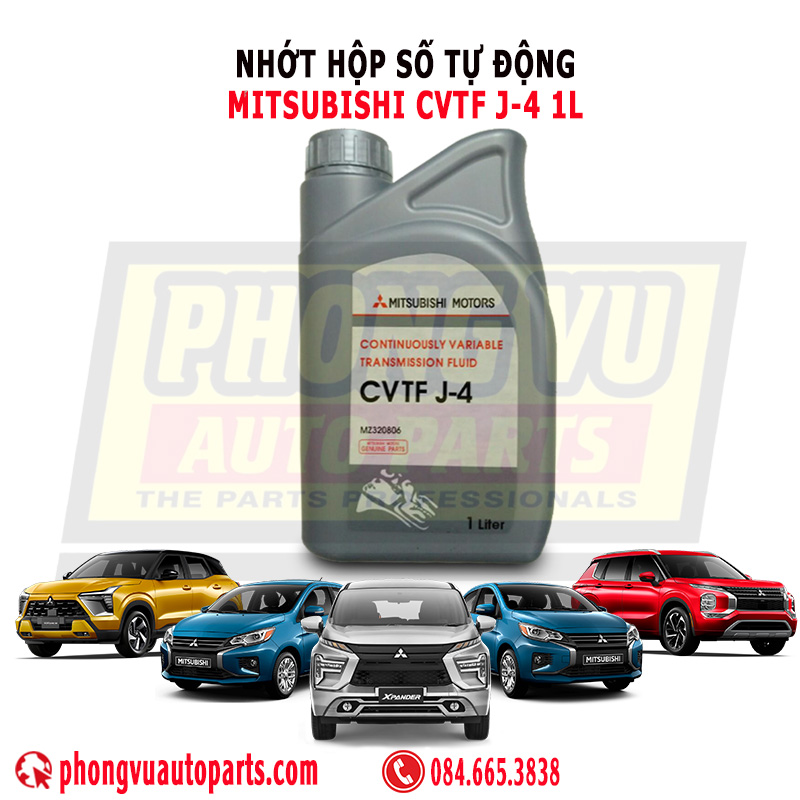 Nhớt Hộp Số Tự Động Mitsubishi CVTF J-4 1L - Mã Phụ Tùng MZ320806