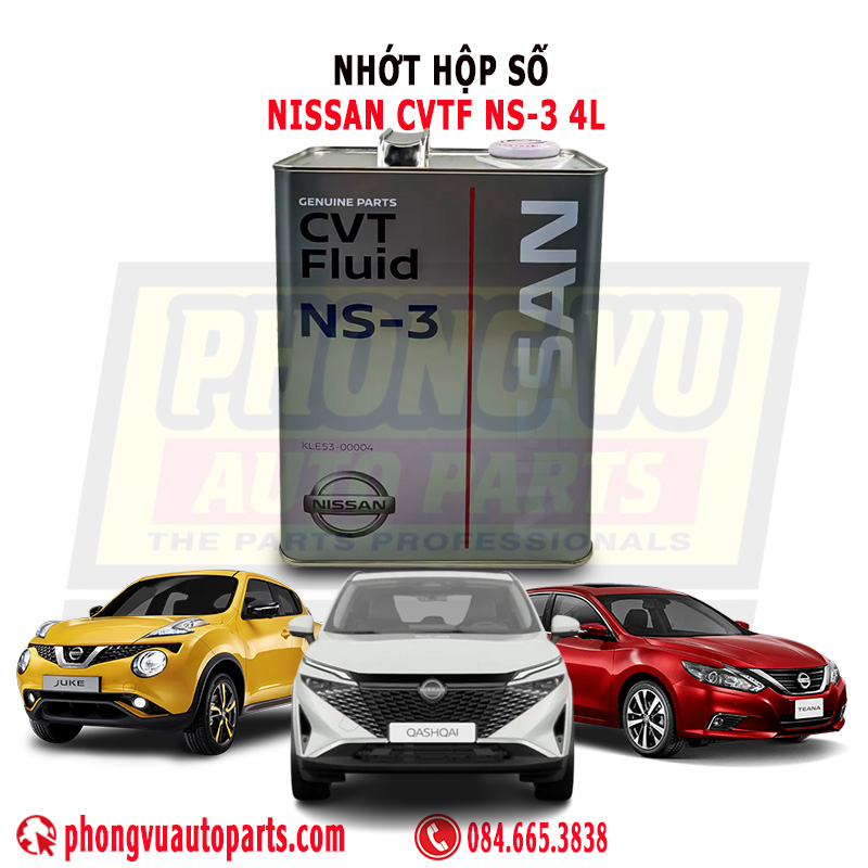 Nhớt Hộp Số Tự Động Nissan CVTF NS-3 4L (Mã Sản Phẩm: KLE53-00004)