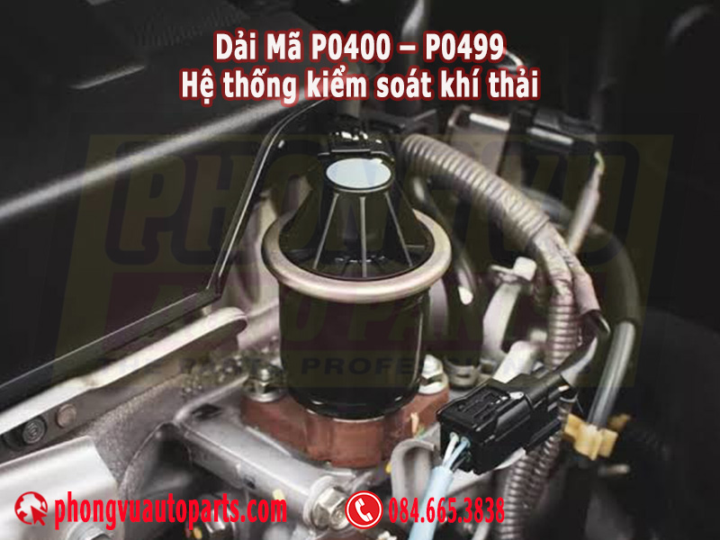 Dải Mã P0400 – P0499: Hệ thống kiểm soát khí thải
