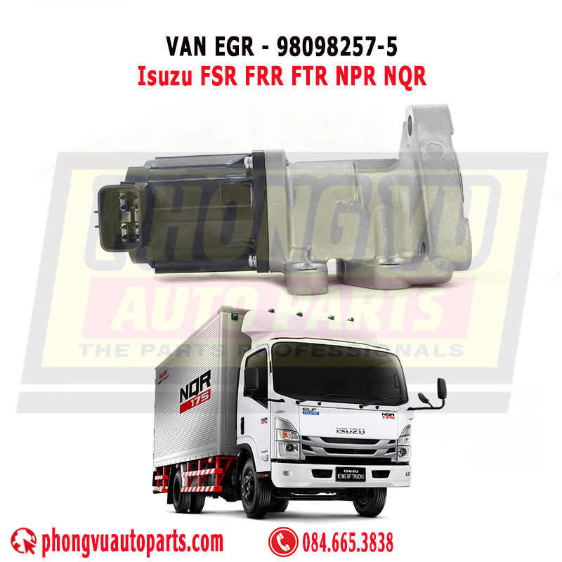 Van EGR động cơ 4HK1 chính hãng 8-98098257-5   8980982575 - Van EGR Isuzu FSR FRR FTR NPR NQR động cơ 4HK1