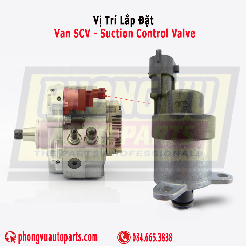 Vị trí lắp đặt van SCV -  Suction Control Valve - SCV
