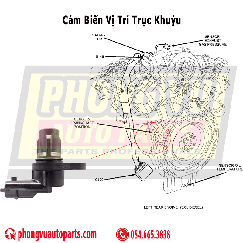 Cảm biến vị trí trục khuỷu (ESS) (Crankshaft Position sensor)