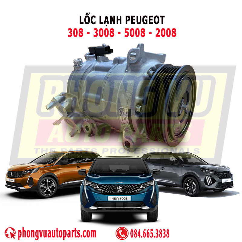 Lốc lạnh Peugeot 308, 3008, 2008, 5008 - DCP21014, 447150-8490, 6453WH