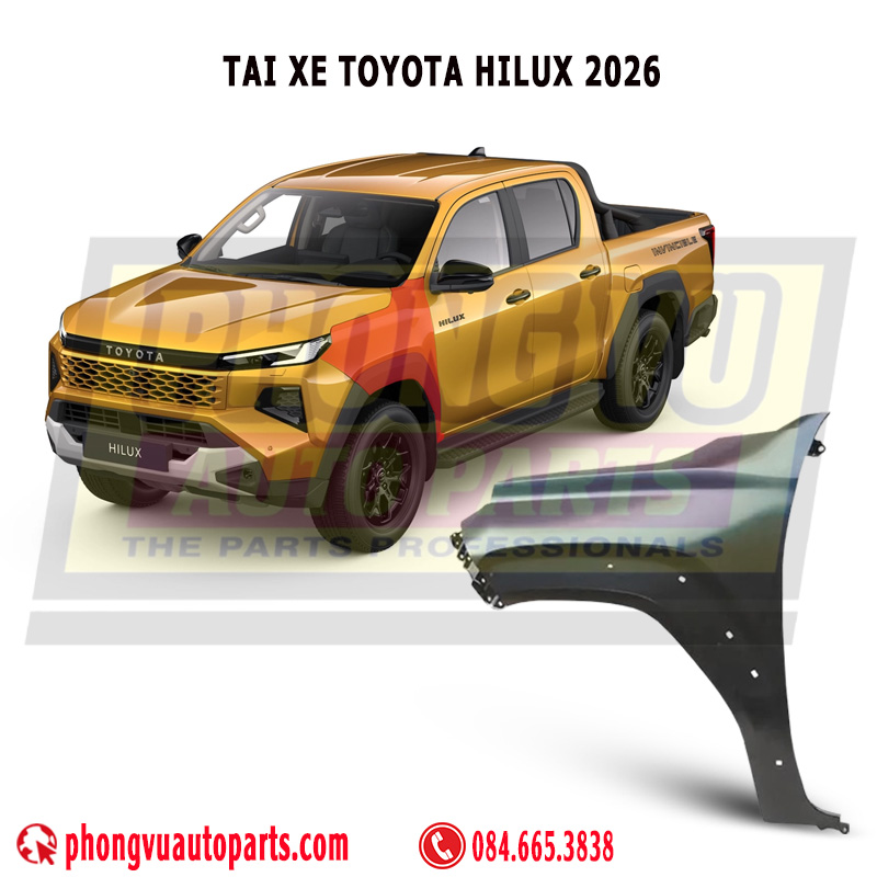Tai Xe (Má Vè) Toyota Hilux 2026 Chính Hãng –  53812KK100 & 53811KK100  